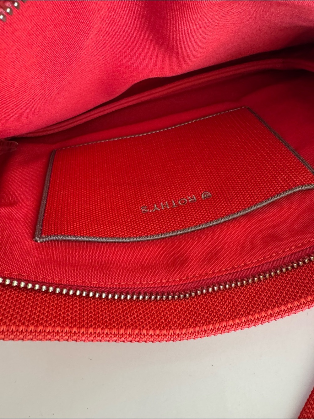 New Rothy's Red Structured Crossbody Bag - Picture 5 of 7